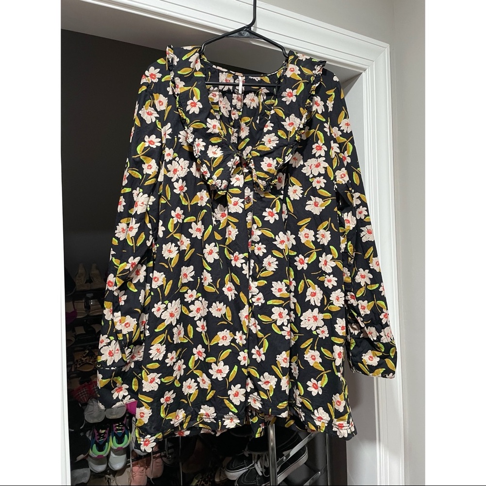 Free People Floral Blouse